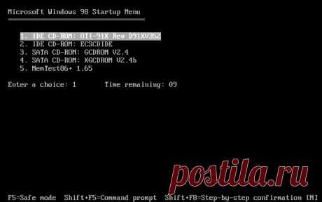 Образ улучшенной загрузочной дискеты с DOS @ zheleznov.info
За основу взята дискета «Windows 98 SE boot disk» (English).
Добавлены драйверы и утилиты:
Драйвер IDE CD-ROM: ECSCDIDE
Драйвер SATA CD-ROM: GCDROM V2.4
Драйвер SATA CD-ROM: XGCDROM V2.4b
Тест оперативной памяти «MemTest86+ 1.65»
Драйвер русской клавиатуры KEYRUS, 
Драйвер мыши MOUSE.COM
Драйвер кеширования дисков SMARTDRV.EXE
Файловый менеджер «Volkov Commander».