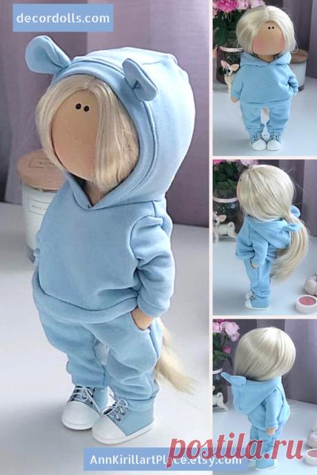 Portrait Custom Doll Tilda Interior Doll Fabric Rag Doll | Etsy