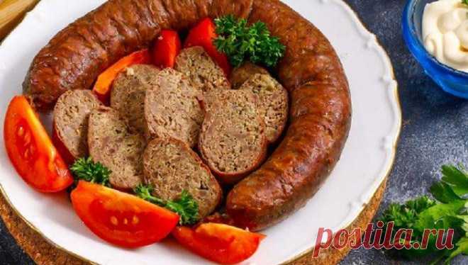 Ливерная колбаса из куриных потрошков