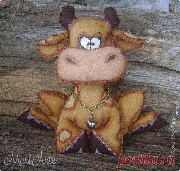 Золотой бычок + выкройка | Страна Мастеров