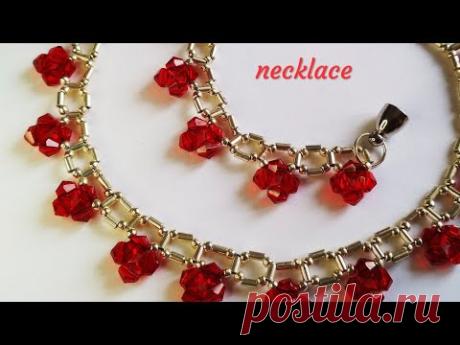 Колье. Простой узор. Necklace. Easy. DIY