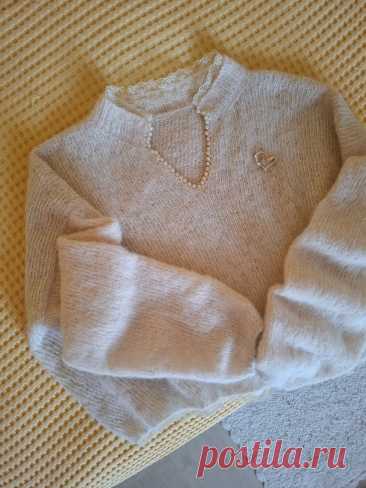 Блуза Рококо. Новое бесплатное описание вязания | Стильное вязание KNITMILO | Дзен