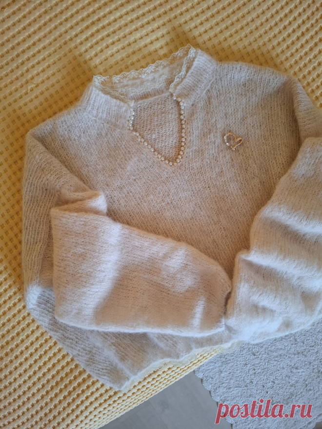 Блуза Рококо. Новое бесплатное описание вязания | Стильное вязание KNITMILO | Дзен