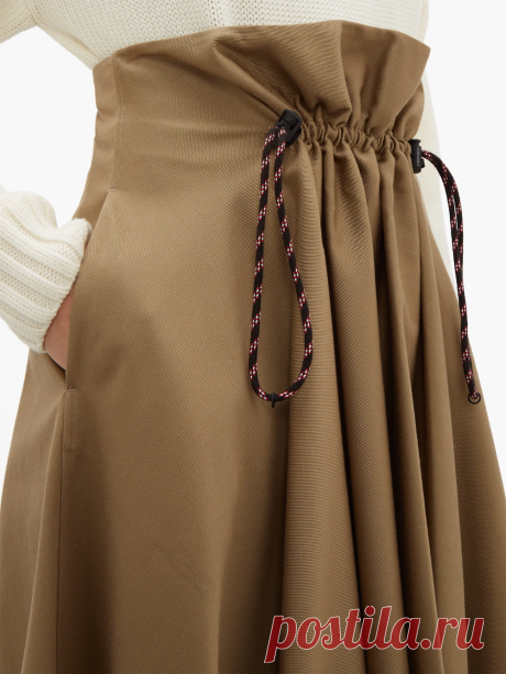 Ayeme paperbag-waist cotton twill midi skirt | Golden Goose | MATCHESFASHION US - 13 dress Skirt 2018 ideas | How Do It Info