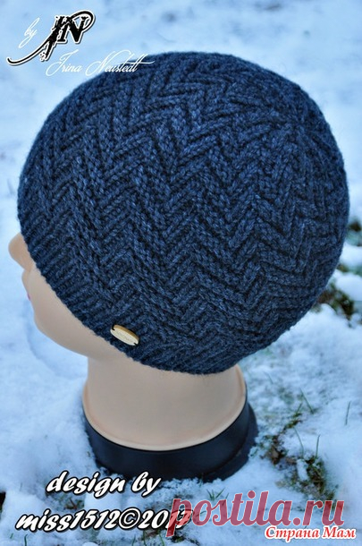 . "Stairway" - шапки (+ схема) мужу и старшему сыну и шарф себе. ДОБАВИЛА вариант детской модели с завязками - В.Г.У. - Вязаные Головные Уборы - Страна Мам