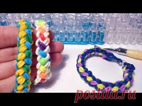 ▶ Браслет ЛАБИРИНТ, Радужки Rainbow Loom - YouTube