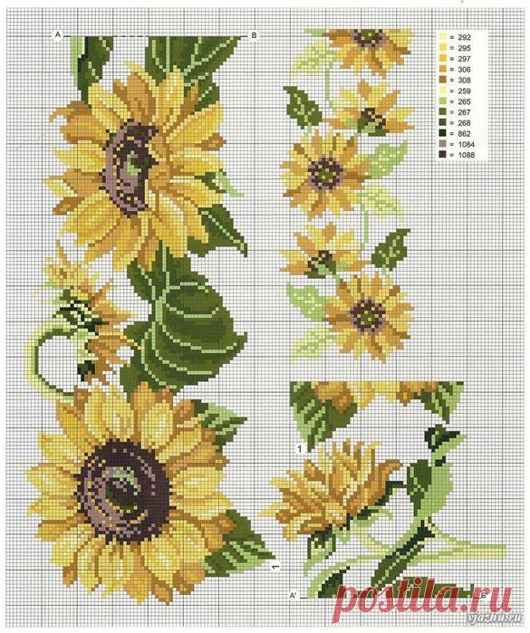 подсолнухи вышивка крестом: 19 тыс изображений найдено в Яндекс.Картинках