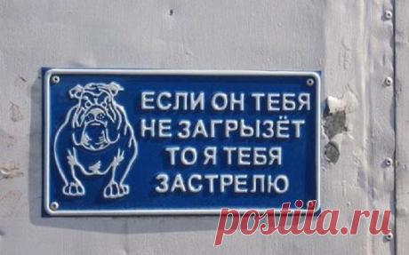 19 убойных табличек, предостерегающих от злых собак