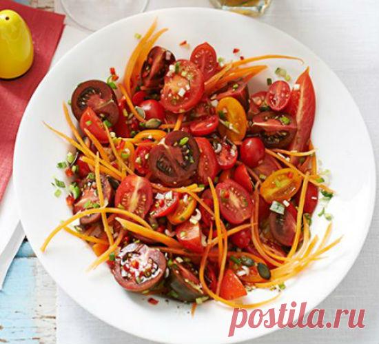 Вкусняшки: Салат с томатами и морковью