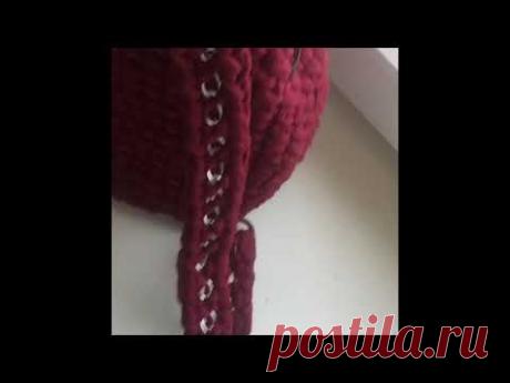 Красивые Лямочки для рюкзака и сумок из трикотажной пряжи