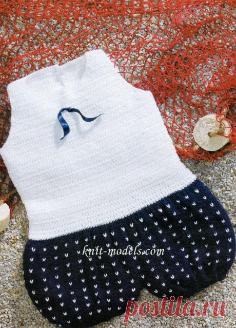 Песочник вязаный спицами и крючком