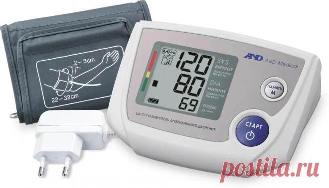 Автоматический тонометр на плечо AND UA-777AC манжета 22-32 см + адаптер — купить в интернет-магазине OZON с быстрой доставкой