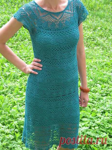 Ажурные платья_крючком
