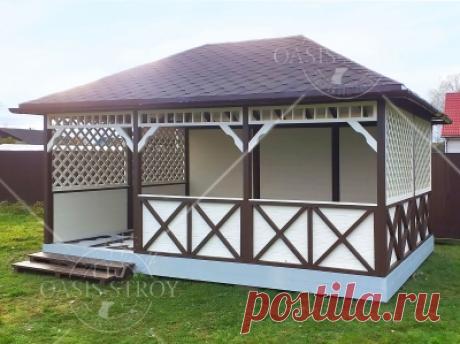 Летние беседки из дерева для дачи от производителя Оазис Строй