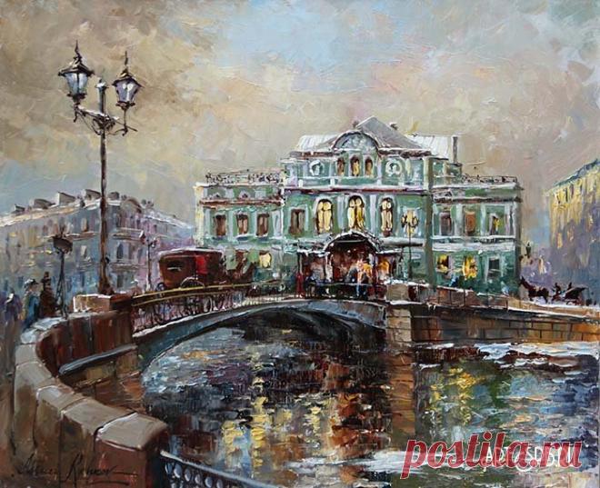 Художник Рычков Алексей.Городской пейзаж.