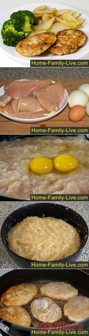 Котлеты из куриного филе - пошаговый фоторецепт - куриные котлетыКулинарные рецепты