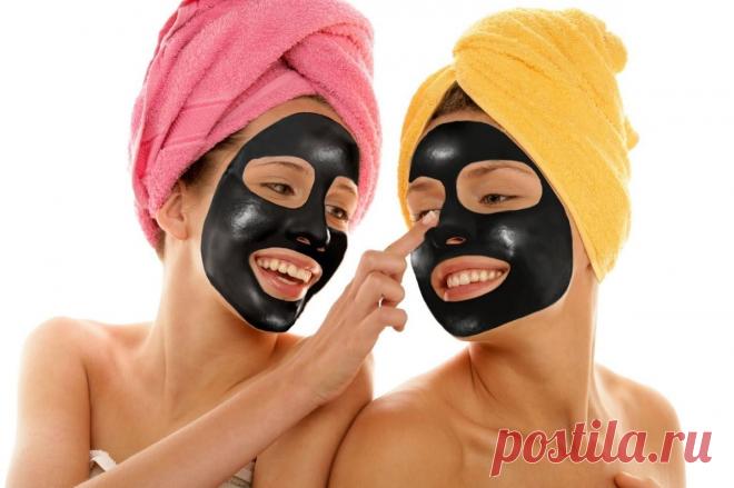 Черная маска для лица в домашних условиях