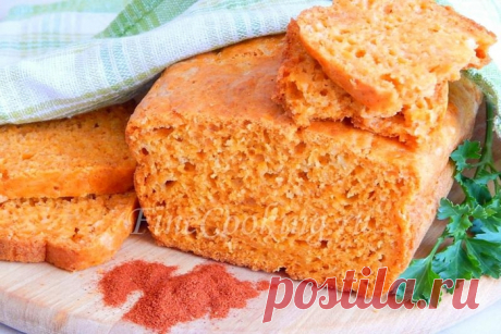 Сырный хлеб с паприкой без дрожжей