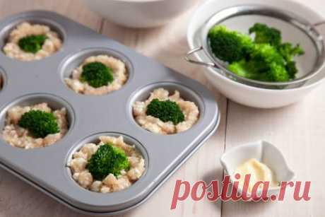 Куриные маффины с творогом и брокколи - рецепт приготовления с фото от Maggi.ru