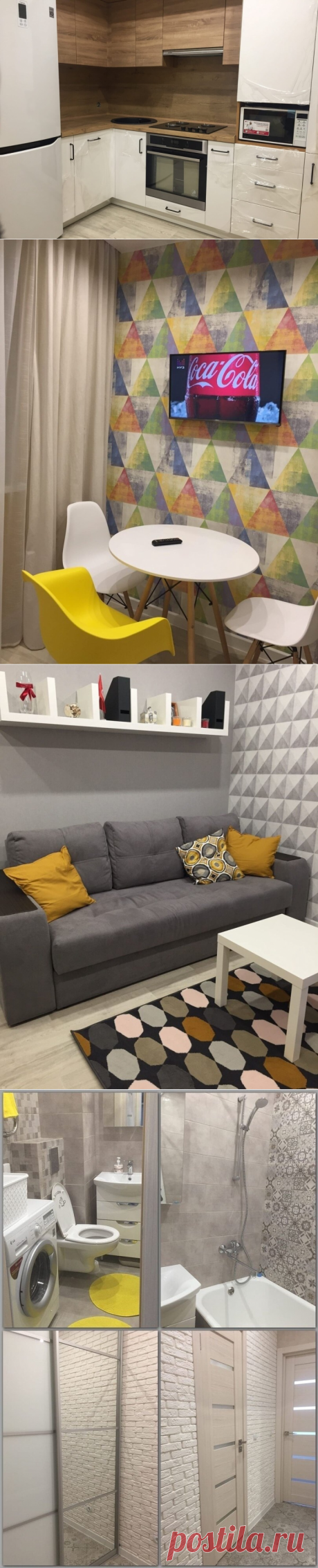 Бюджетный ремонт маленькой квартиры за 650 тыс. с отделкой и мебелью. Показываю что смогли уместить в эту сумму | PROремонт | Яндекс Дзен