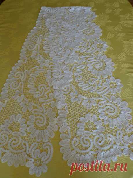 Палантин &quot;Кристалл&quot;/кружево на коклюшках