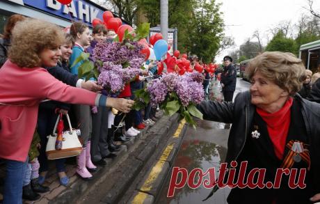 Празднование Дня Победы в Ростове-на-Дону  © Валерий Матыцин/ТАСС  | ТАСС: Общество - Как отметили День Победы в городах России