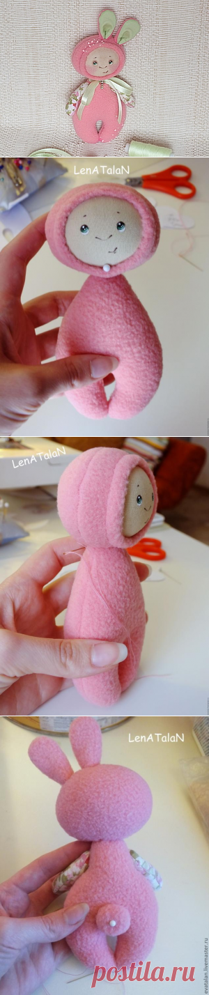 Мастер-класс: зайка-малышка Мелисса... - Ярмарка Мастеров - ручная работа, handmade