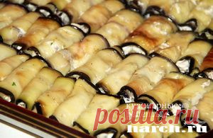 Рулетики из баклажанов с говядиной и грибами | Харч.ру - рецепты для любителей вкусно поесть