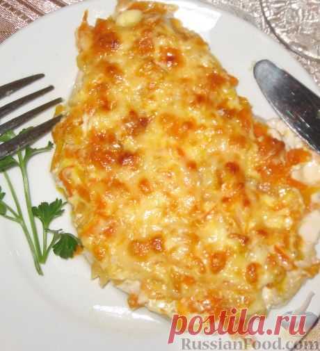 Рецепт: Куриная отбивная под шубой на RussianFood.com