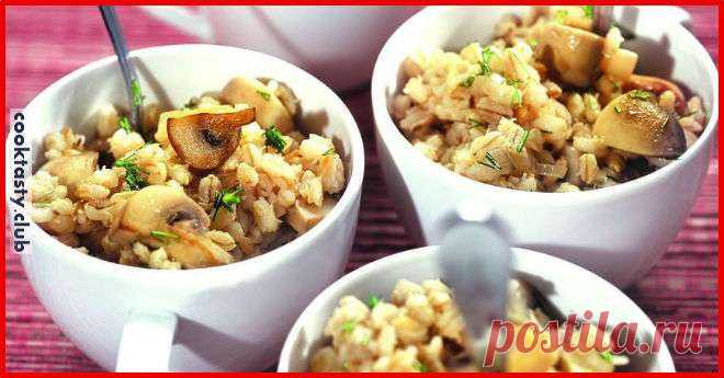Перловая каша с шампиньонами . Милая Я
