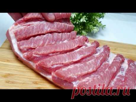 Мало кто так готовит свинину! Вкусный ужин из самых простых продуктов!