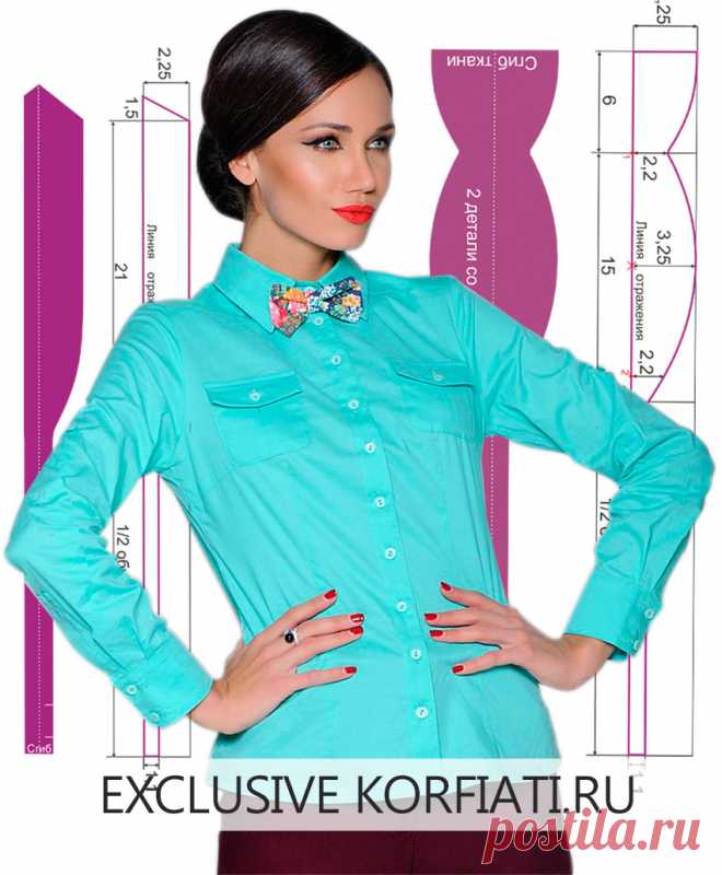 Галстук-бабочка своими руками - выкройки А. Корфиати