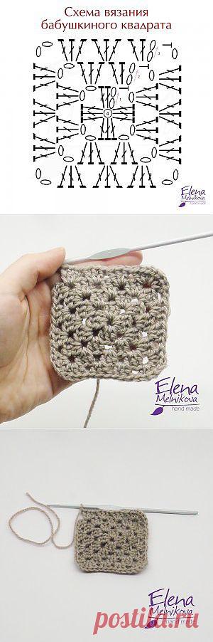 Бабушкин квадрат | Crochet-Story.ru