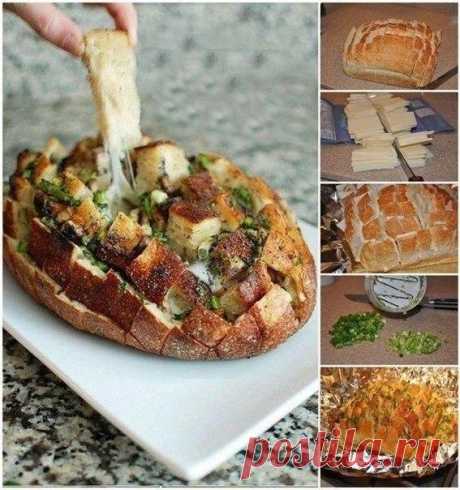 Вкусный горячий бутерброд в качестве закуски