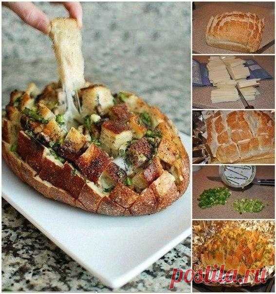 Вкусный горячий бутерброд в качестве закуски