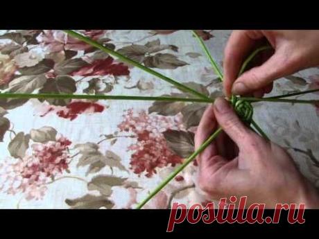 Как плести квадратное дно от центра. Плетение из газет | oblacco