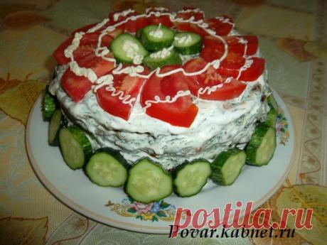 Рецепт вкусного печёночного торта | Вкусные Рецепты