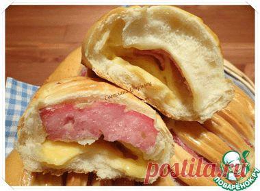 Булочки с ветчиной и сыром - супер-интересная идея формовки!!!!.