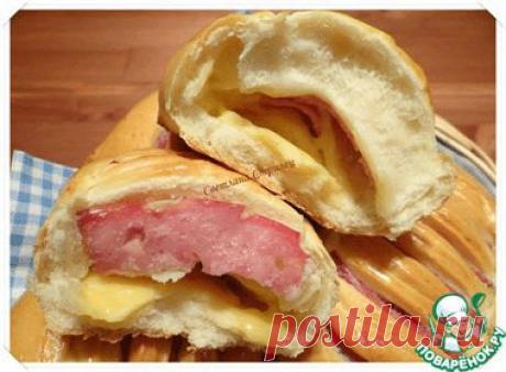 Булочки с ветчиной и сыром - супер-интересная идея формовки!!!!.