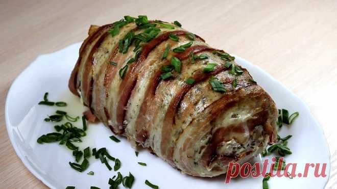 Мясной рулет с начинкой на праздничный стол