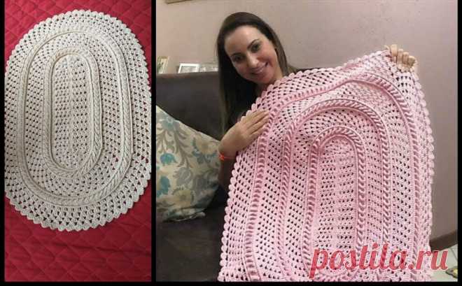Crochet Oval Doily Rug, Very Stylish And Beautiful For You!!