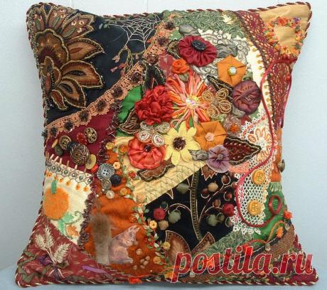 Потрясающие примеры крейзи-вышивки