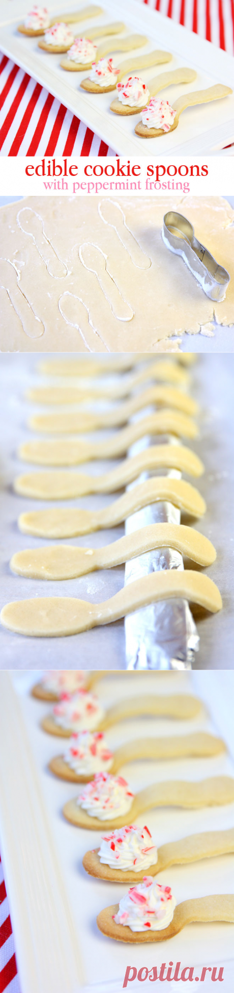 Edible Peppermint Cookie Spoons! - Pizzazzerie