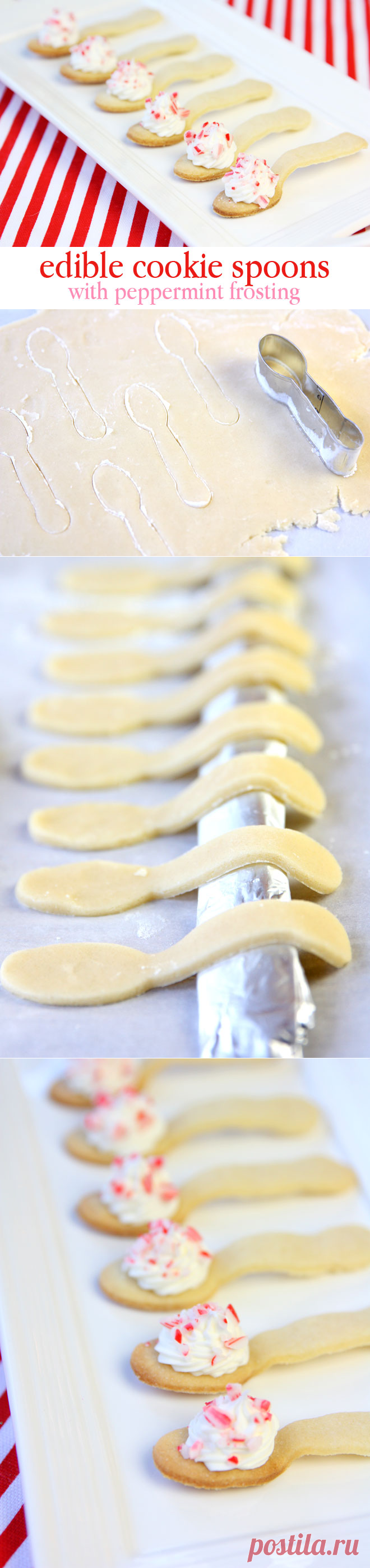 Edible Peppermint Cookie Spoons! - Pizzazzerie