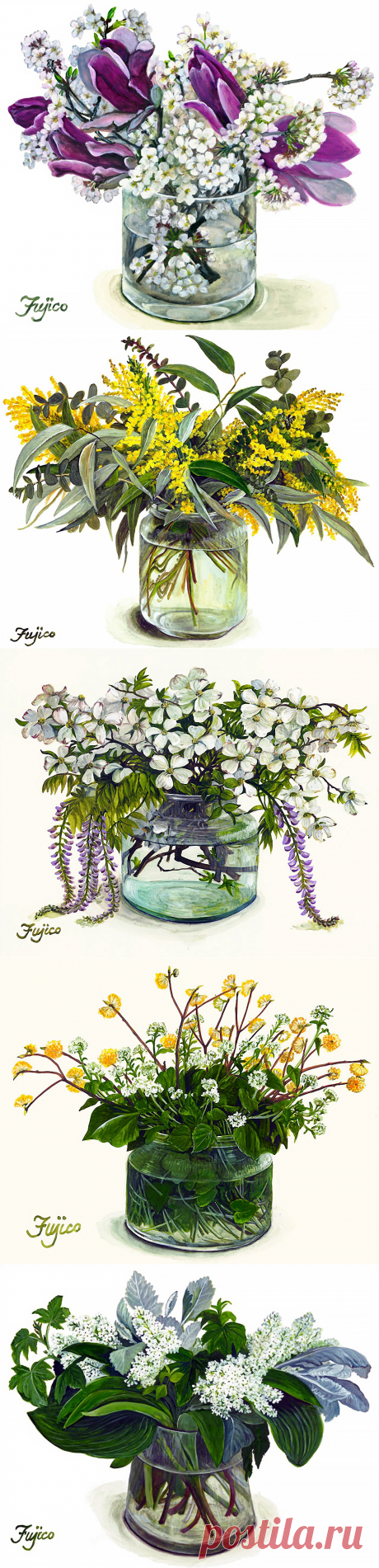 Художник Фуджико Хашимото (Fujico Hashimoto) "...мои картины несут ауру комфорта и безопасности"