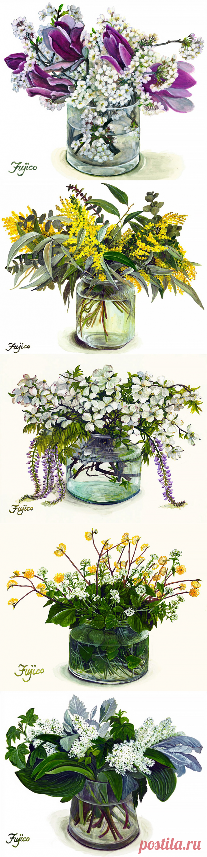 Художник Фуджико Хашимото (Fujico Hashimoto) 