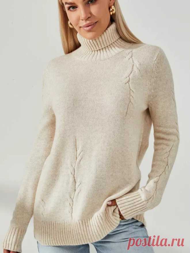 Свитер, набравший 93 тысячи просмотров, 2 тысячи лайков и 1300 репостов | Вязание спицами LenkomKnit | Дзен