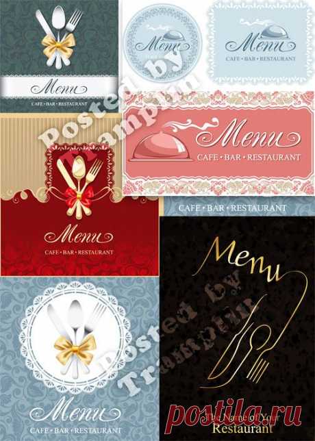 Дизайн меню в векторе - Design of the menu in a vector - Векторный клипарт - Все для шоп - Рамки для фото бесплатно