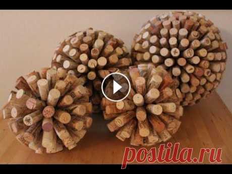 Винная пробка  Поделки из пробок от вина Winy cork of the hand-made Article from corks from wine...