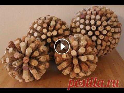 Винная пробка  Поделки из пробок от вина Winy cork of the hand-made Article from corks from wine...
